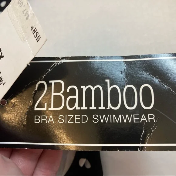 2Bamboo New Black Polka Dot 2pc Bikini A172